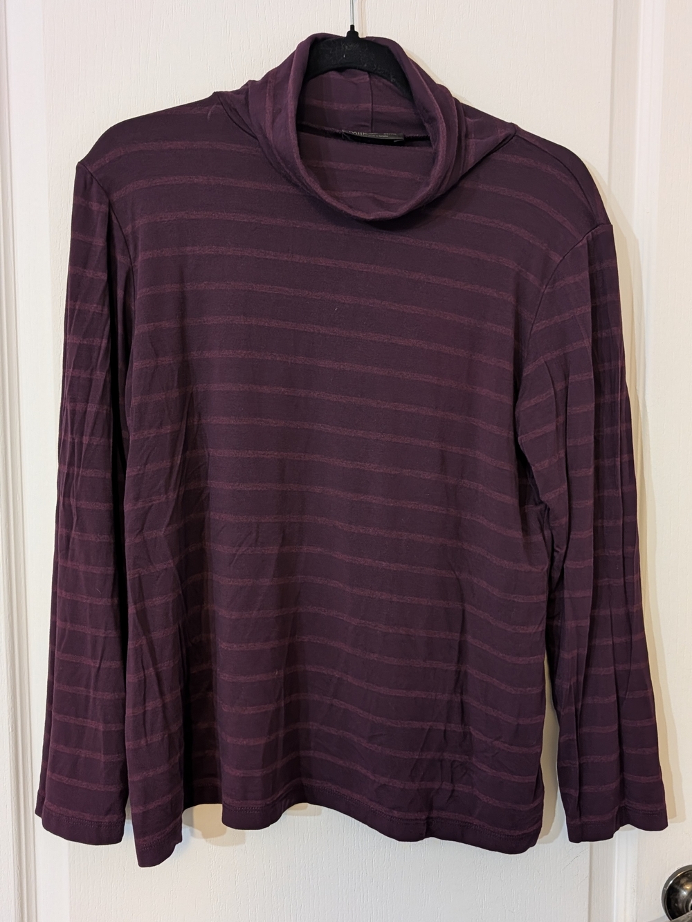 Miik Kerry Turtleneck Top In Porto Stripe XL Petite